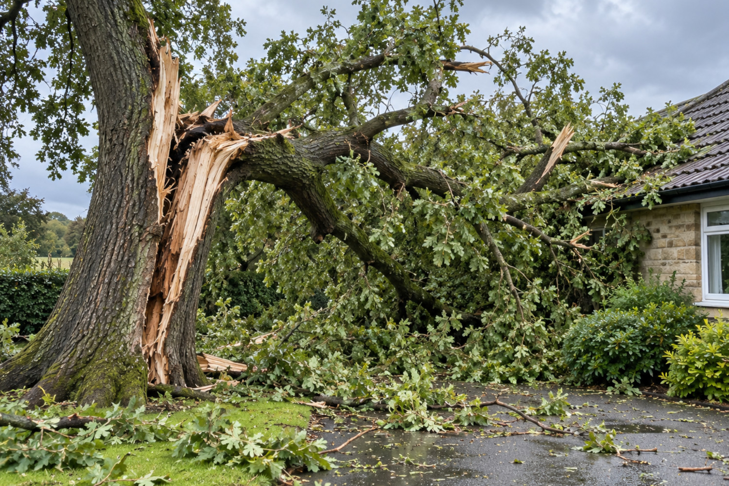 Storm Damaged Tree